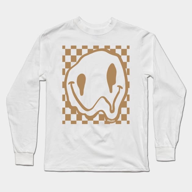 Melty Smile (Beige Version) Long Sleeve T-Shirt by Jan Grackle